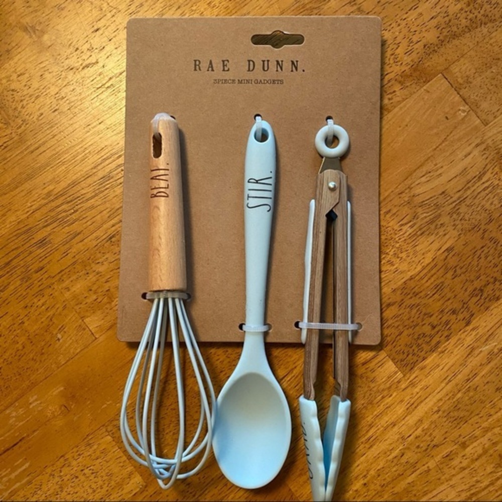 Rae Dunn Light Blue Mini Utensil Gadgets Set